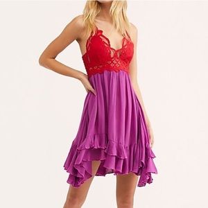 Free People One Adella Slip Dress Lipstick Combo